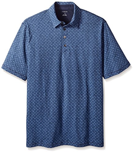 Van Heusen Men's Big and Tall Short Sleeve Dot Print Polo