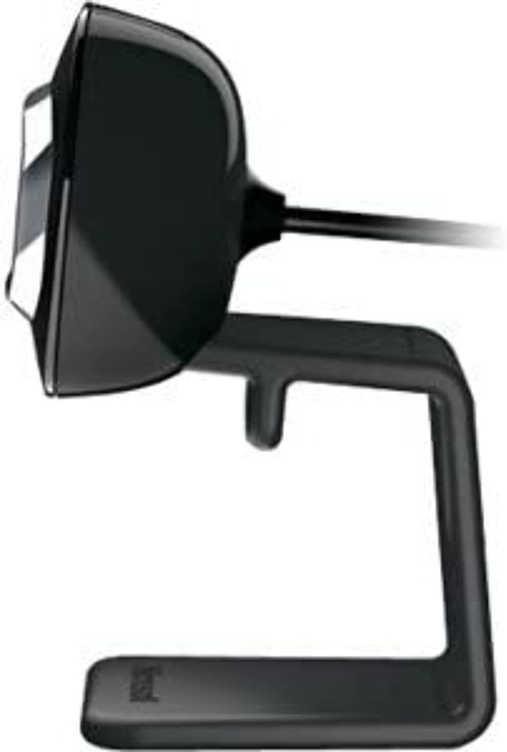 Lado view of the Microsoft LifeCam HD-3000, showing the profile and cable connection.