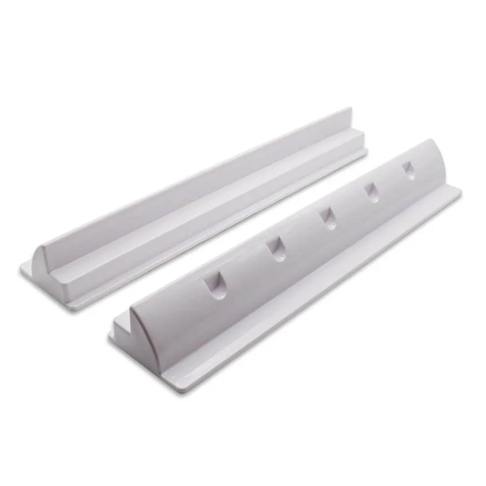 Edede White 460Mm 2Pcs 460/550Mm Plastic Solar Panel Mounting Bracket Long Side Photovoltaic Panel Fixing Brackets Rv Yacht Motorhome Accessories(White 460Mm)