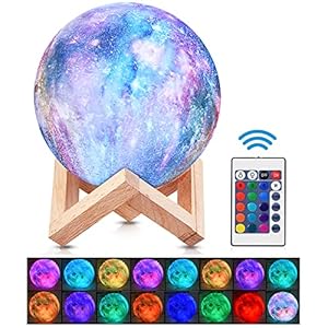 Nestling Luce Notturna Bambini, 16 Colori Regolabile Lampada Notturna per Bambini, USB Ricaricabile Lampada da Comodino a LED, per Camera da Letto, Cameretta dei Bambini, Soggiorno