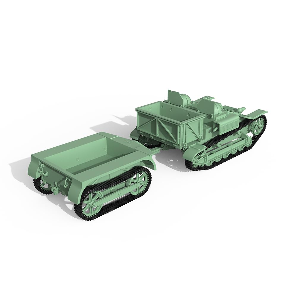 MRY-SFW SS18667 1/18 zestaw do budowy modelu wojskowego Francja Renault UE niszczyciel czołgu z przyczepą
