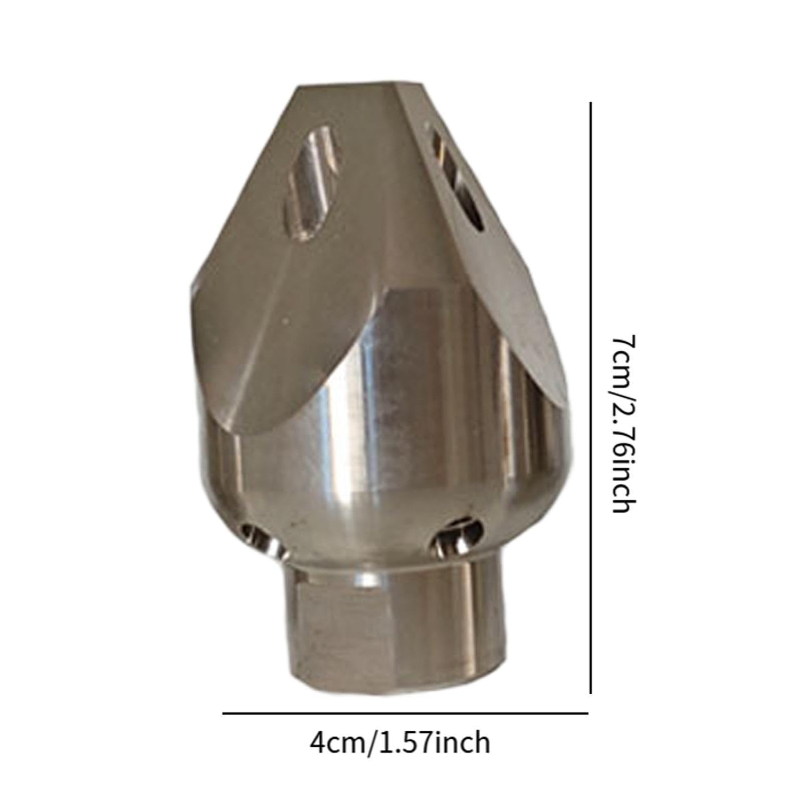 para Limpieza de Rociadora para Desagüe Conector Rápido de Alta Presión Diseño Compacto en Acero Inoxidable, Delantero 3 Trasero 5, 6.1 Cm X 3.9 Cm