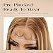 BLL Lace Front Wig Honey Blonde Synthetic Pre-Plucked Highlight Glueless Wigs 30 Inch Straight Hair Wig Ready To Wear (Honey Blonde 4/27, 30 Inch)