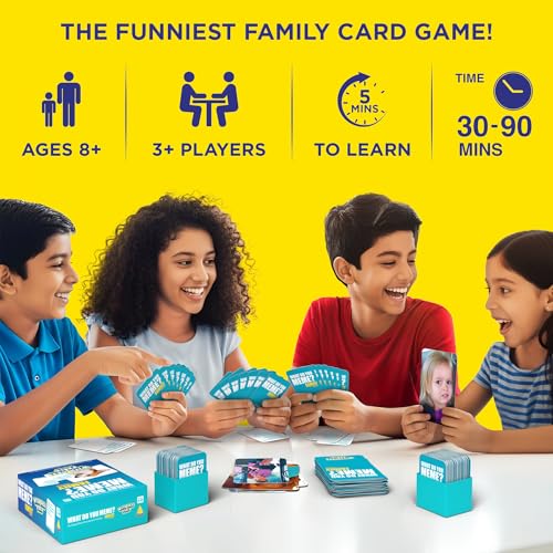 Image of What Do You Meme? Desi Feels - Hilarious Family Party Game, Match Caption & Photo Cards to Create Funny Desi Memes, Gift for Teens & Adults Ages 8, 9, 10 and Up, 3+ Players