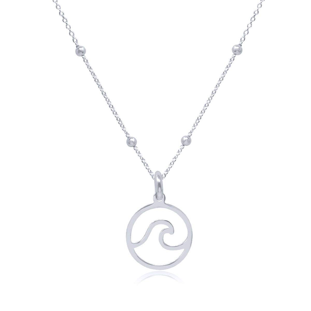 WANDA PLATA Wave Necklace Pendant