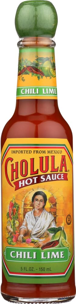 CholulaHot Sauce Chili Lime, 5 Ounce (Pack of 4)