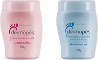 Kit 2 Dermopes para os pes, 1 hidrata e restaura 130g, 1 hidrata e afina 130g