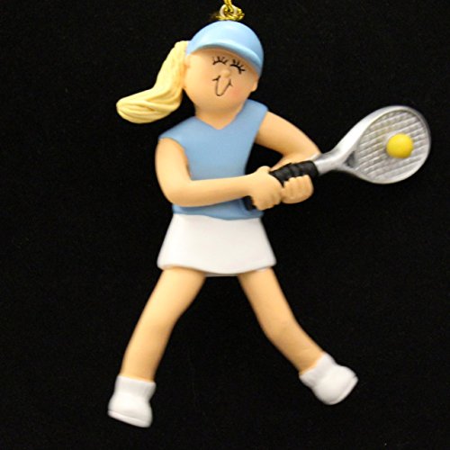 Ornament Central OC-073-FBL Female Blonde Tennis Figurine