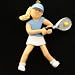 Ornament Central OC-073-FBL Female Blonde Tennis Figurine