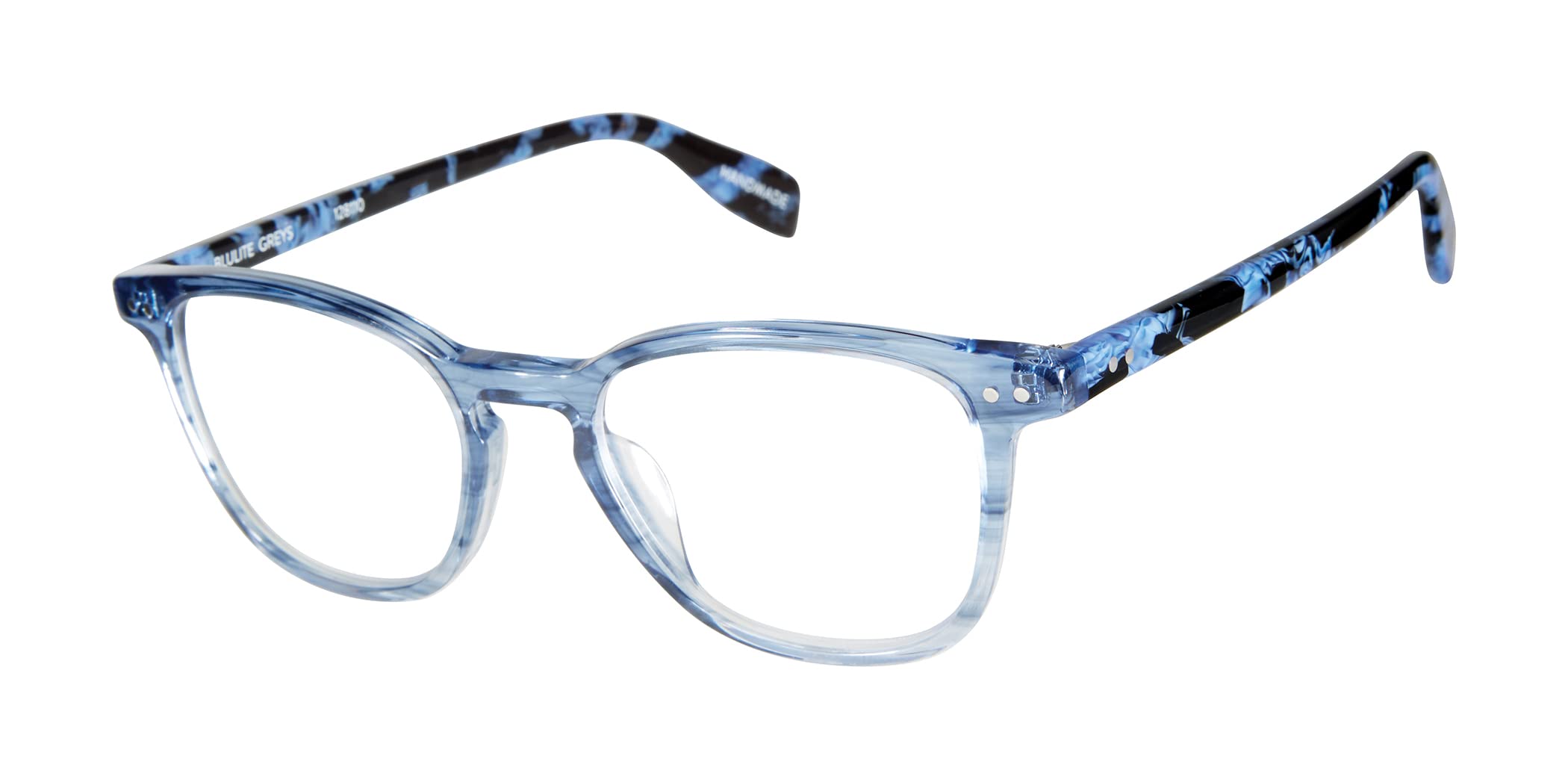 Scojo New York Greys Blue Light Reading Glasses, Handmade Scratch Resistant Readers for Women and Men