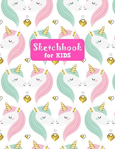 Sketchbook for Kids: Cute Unicorn Large Sketch Book for Drawing, Writing, Painting, Sketching, Doodling and Activity Book- Birthday and Christmas Gift ... Teens and Women - Nathalie Modern Press # 031 image 3