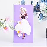 SENIURIS Schöne Taschentuchbox mit langem Rock für Mädchen, kreative Cartoon-Tücherabdeckung, Papierspender für Zuhause, Büro und Auto (lila)