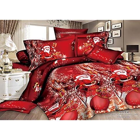 myAIMS Royal Santa Christmas Bedding Set Cover