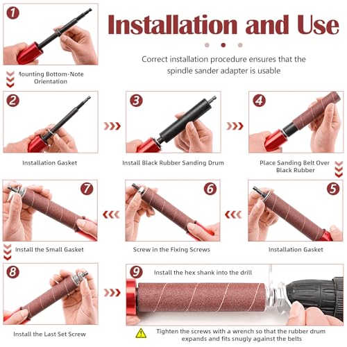 Gummi Schleiftrommel Set, 1,5 Bohrer-Schleifdorn Spindelschleifer-Adapter Schleifhülsen Schleifwalzen Spindelschleifer Zubehör Handgeführte Schleiftrommel Set Für Bohrmaschinen - 14 Stück