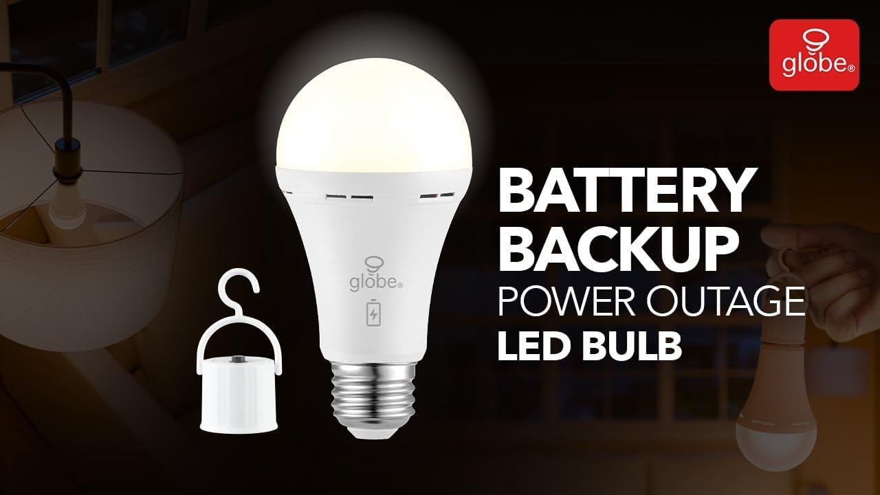 Globe Battery Backup LED Bulb - 6 Pack
