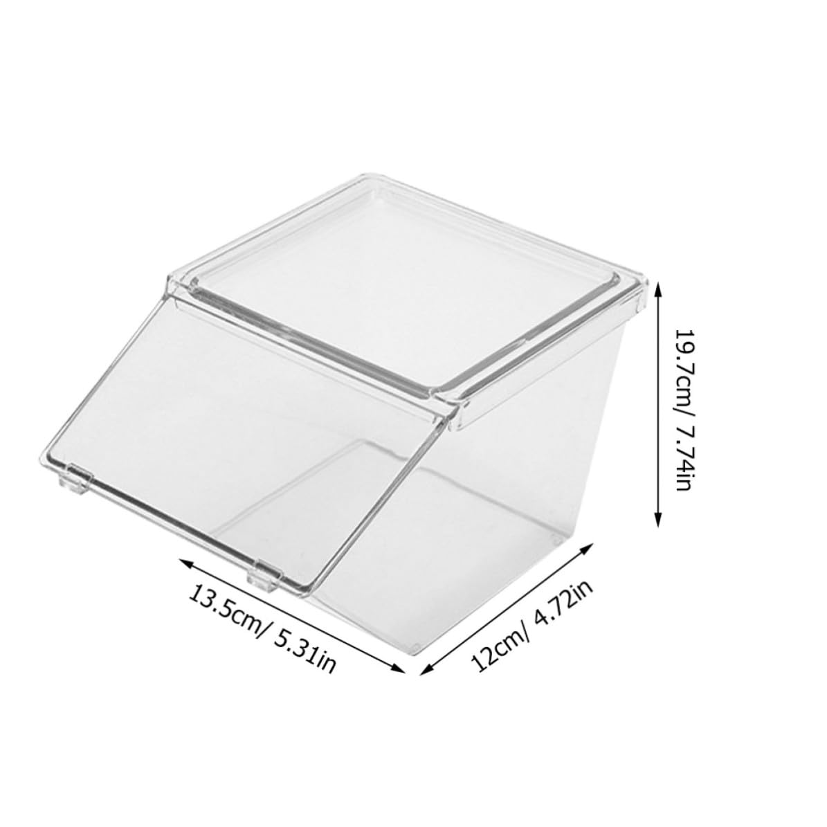 Levemolo 4 teiliges Acryl Set Teebeutel und Snack Organizer mit Deckel, stapelbar, Glatte Oberfläche, für Büro und Kaffeebar, vielseitige Aufbewahrung