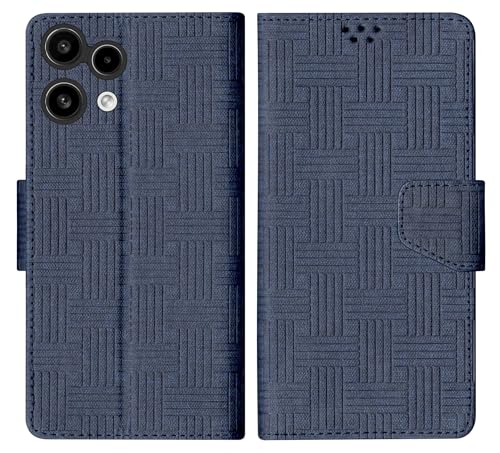 SBMS Flip Cover for Nothing Phone (3a) Lite Back Cover Case with Magnatic Closure | Genuine Leather Finish | Inbuilt Stand | Card & Money Pocket | Wallet Style Flip Back Case Cover (Mat Blue)