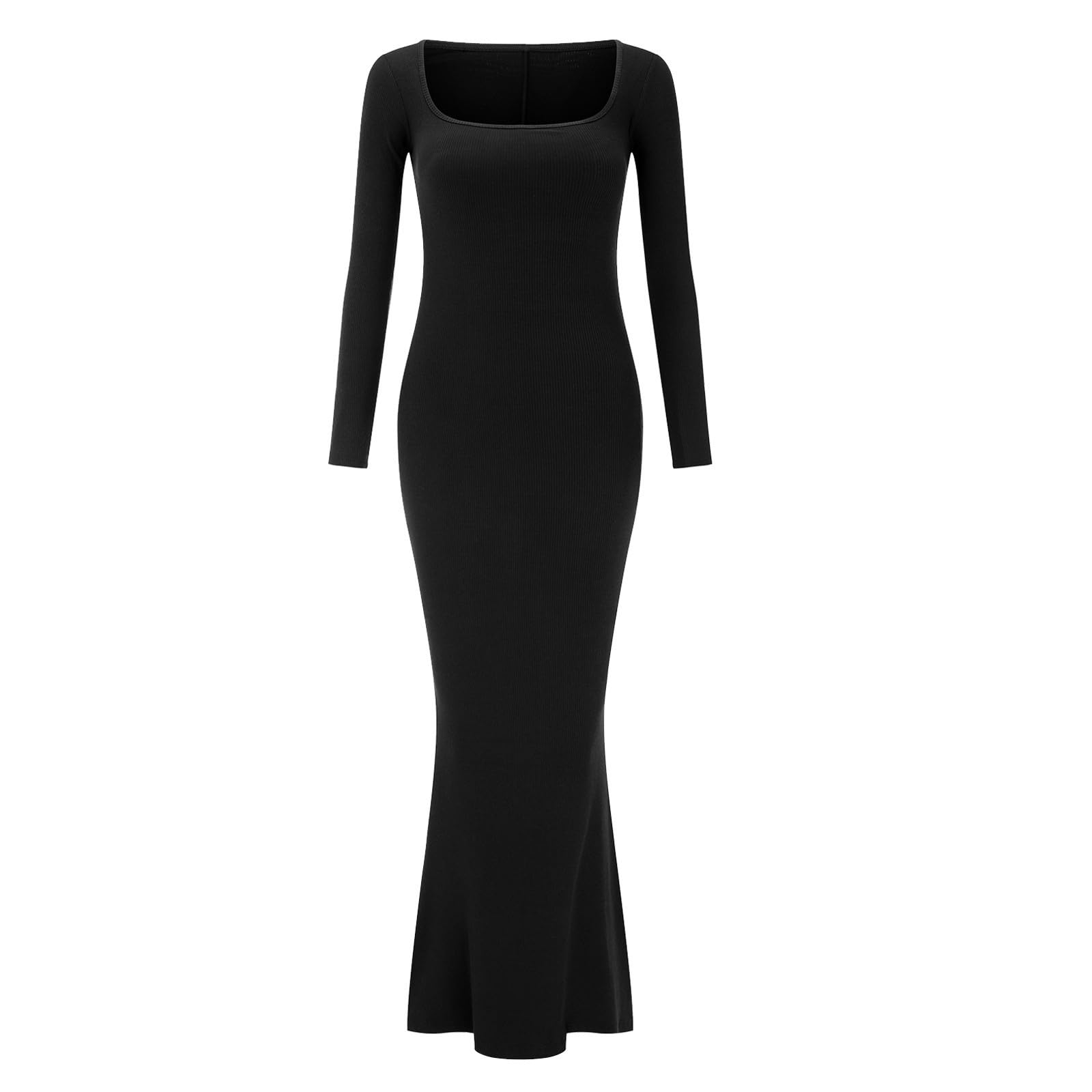Cocila Abiti Plus Size Donna Eleganti Abito modellante per il corpo in tinta unita da donna con imbottitura per il seno modellante per il corpo 8 in 1 Abito casual a maniche Il Delle Seconde Occasioni