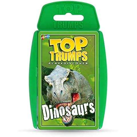 Top Trumps Dinosaurs Classics Card Game, Learn about the Tyrannosaurus Rex, Stegosaurus, Giganotsaurus in this educational pack, gift and toy for boys and girls aged 6 plus Cover
