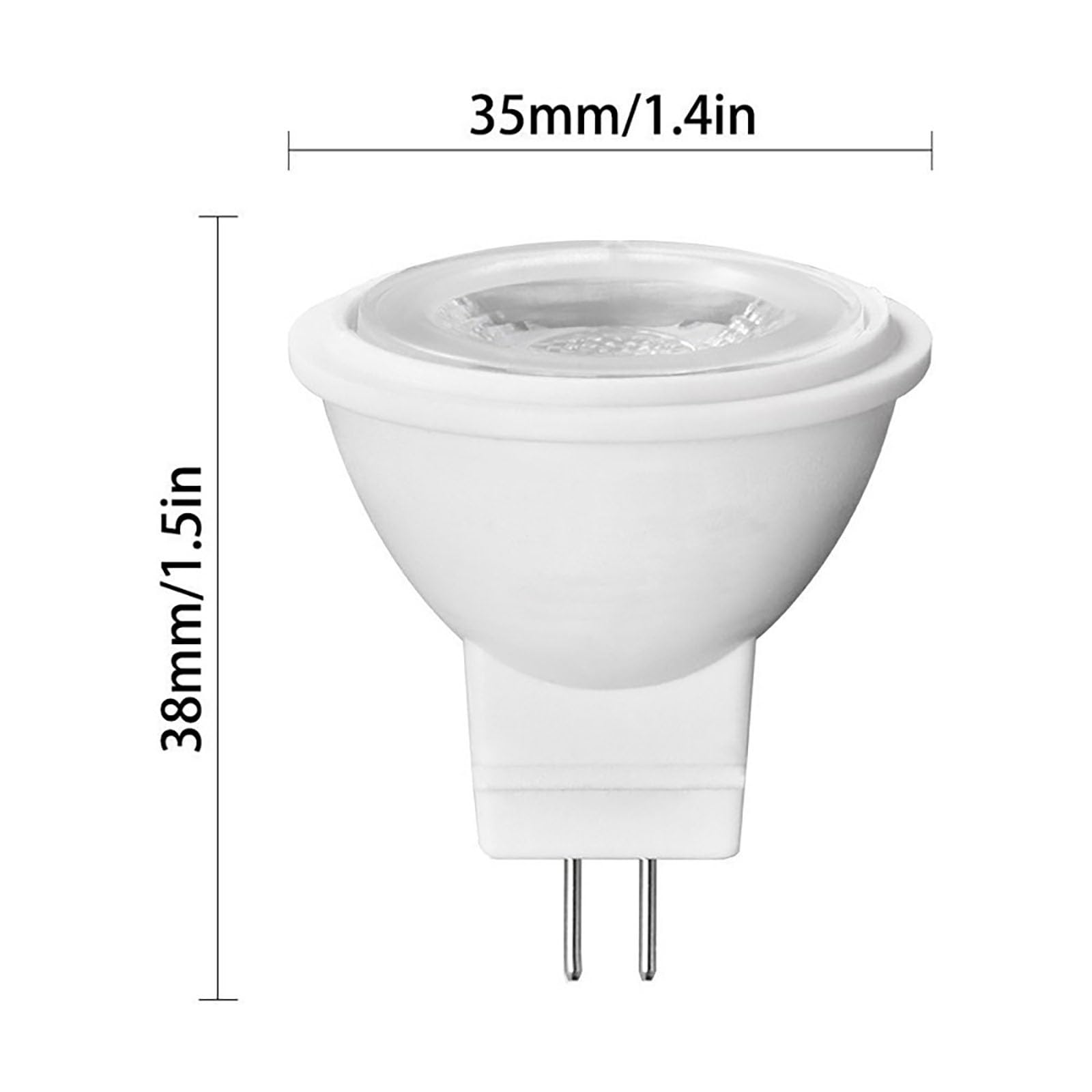 żarówka， Żarówki LED GU10 3W MR11, równoważne 30W, opakowanie 4 szt, 300(Cool White)