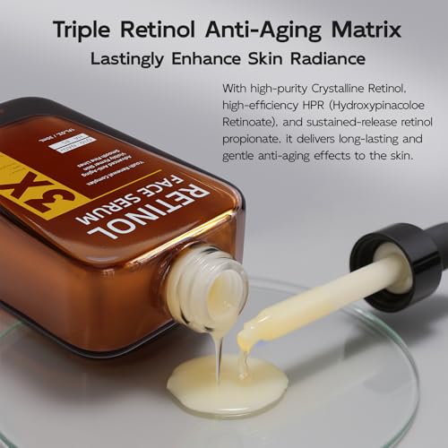 Fast Acting Anti-Aging Skin Care for Men Over 50: Top 12 Products To Try for 2026 4 Retinol Serum for Face, Anti Aging & Anti Wrinkle B5 Resurfacing Retinol Serum with Niacinamide, Collagen & Hyaluronic Acid, Smooths Wrinkles & Fine Lines, Dark Spot Corrector, Brighten Dullness