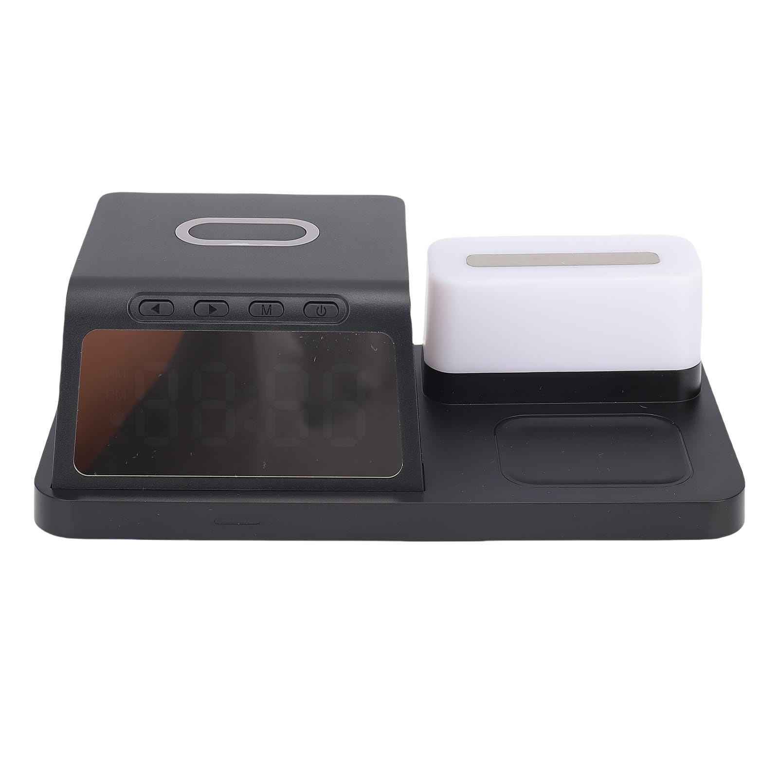 Cryfokt Stazione di Ricarica Wireless, Sveglia con Ricarica Rapida 15W