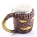 GYYSWEET Mittelalterliche Drachenbecher, Bierkrüge Kaffee Becher,Mittelalterlicher Schädel Trinkbecher für Kaffee/Saft (Color : B)