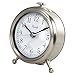 Equity 25655 Small Silver Metal Alarm Clock