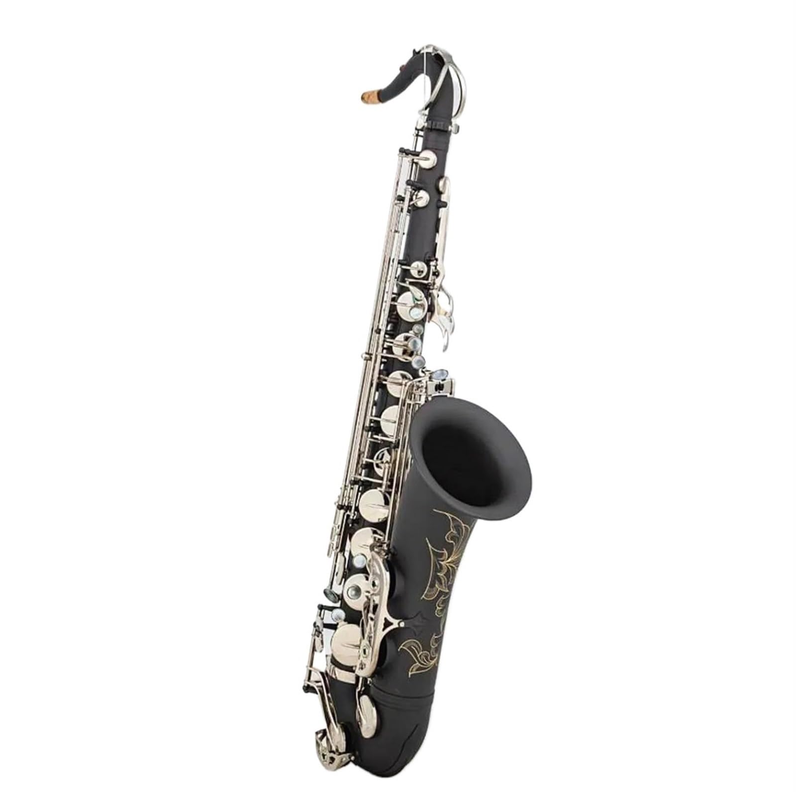 Saksofon Saksofon Tenorowy B Flat Black Profesjonalny Instrument Muzyczny Grający Na Saksofonie Z Etui