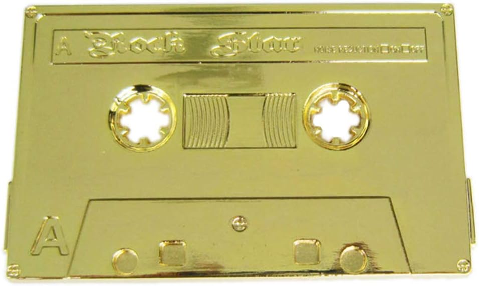 JEAN'S FRIEND Gold Plated Rock Cassette Tape Music Belt Buckle