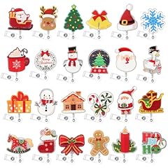 24 Pack Christmas Badge Reel
