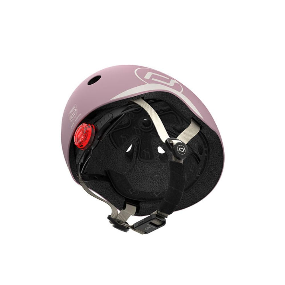 Scoot and Ride & Baby Casco da bambino XX-Small a Small (45-51 cm), vestibilità regolabile, design leggero, traspirante, fibbia magnetica, certificazione di sicurezza - Wildberry