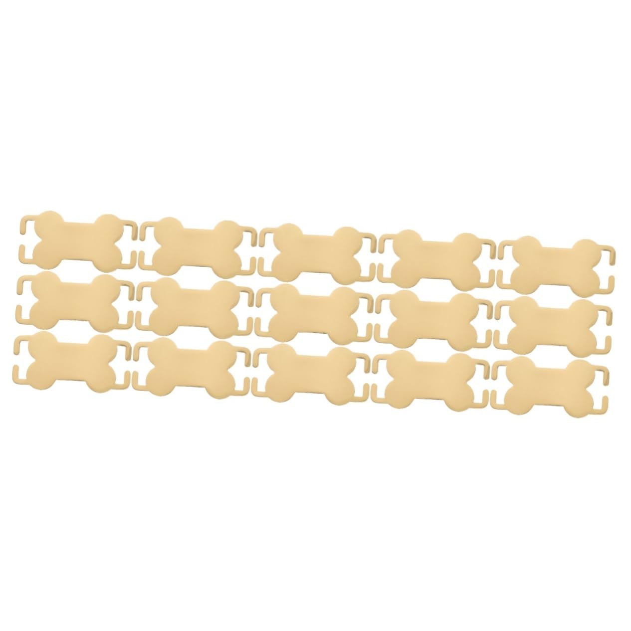 15pezzi Medagliette Identificative Acciaio Inossidabile Per Animali Domestici Targhette Forma Di Osso Personalizzabili Resistenti e Durevoli Per Cani e Gatti