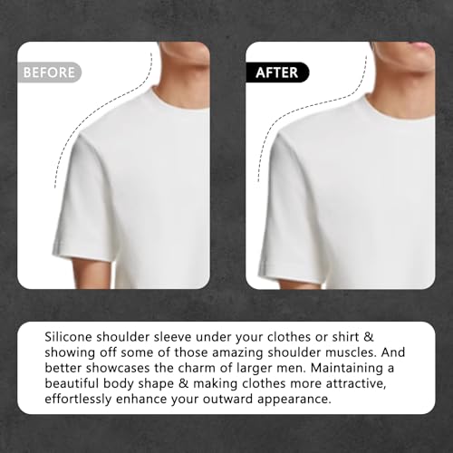 Silicone Shoulder Pads, Wearable Shoulder Pads for Shirt Suit, Reusable Anti Slip Shoulder Pads - Women & Men3