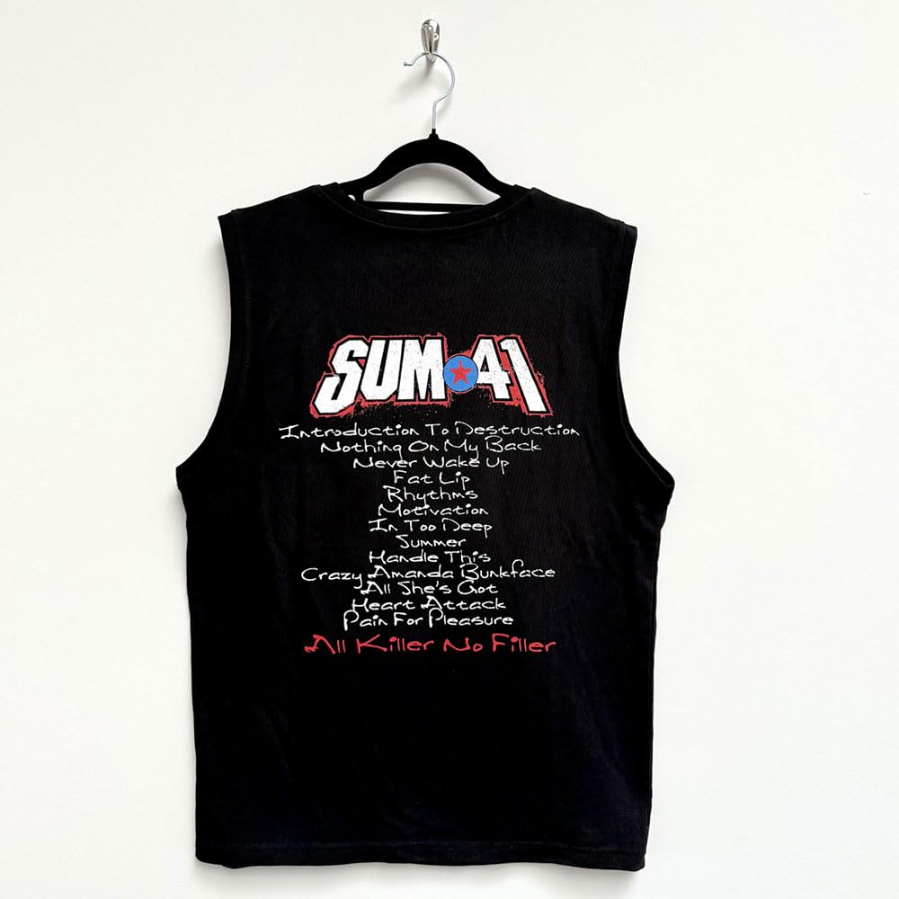 Sum 41 All Killer No Filler Tracklist Tank Top