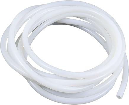 Silicone Rubber Tubing Plastic Tube Flexible Air Hose for Pump Siphon,Translucent,8 * 13/1m