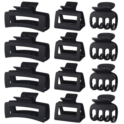 SMKSL 12 Pcs Hair Claw Clips for Women &amp; Girls 3 Styles Hair Accessories