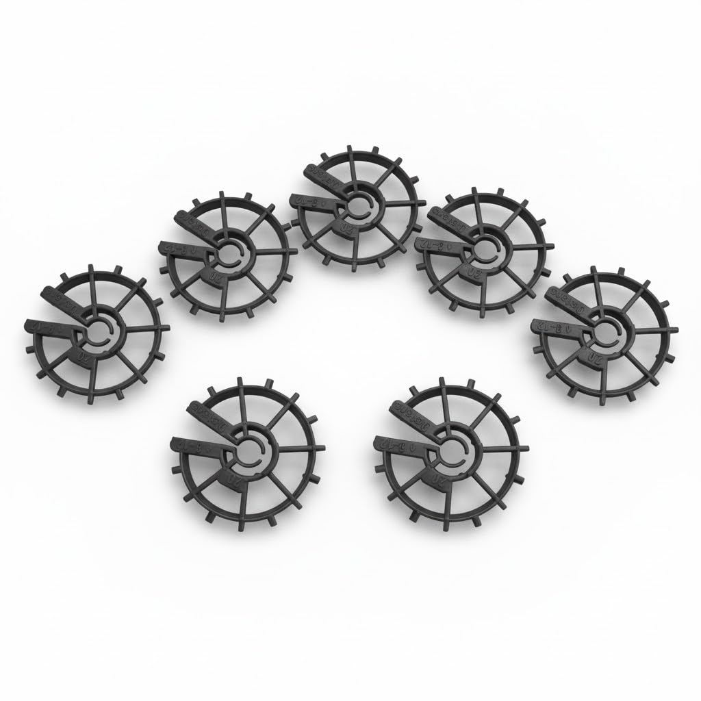 500 Stk. Ringabstandshalter 20 mm | Abstandshalter für Beton & Bewehrung | Abstandhalter Senkrechte | Bewehrung Sternchenabstandhalter | Bewehrung Keilen für betonstahl