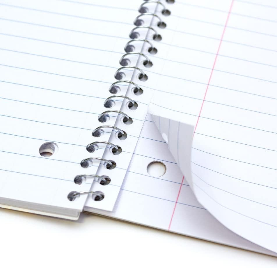 Miniatura 4 de Pukka Pad, Cuadernos metálicos encuadernados en espiral de un solo tema con 100 páginas de 3 papel rayado perforado de 80 GSM con bordes perforados,