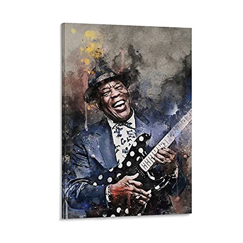 zhaoqian Buddy Guy Canvas Art Poster and Wall Art Picture Print Modern Family Bedroom Decor Posters 12Ã—18inch(30Ã—45cm)