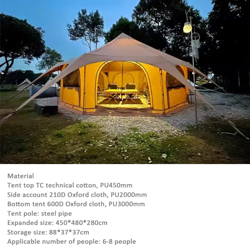 Carpa de camping yurta para 6-8 personas 4 estaciones miniatura 3