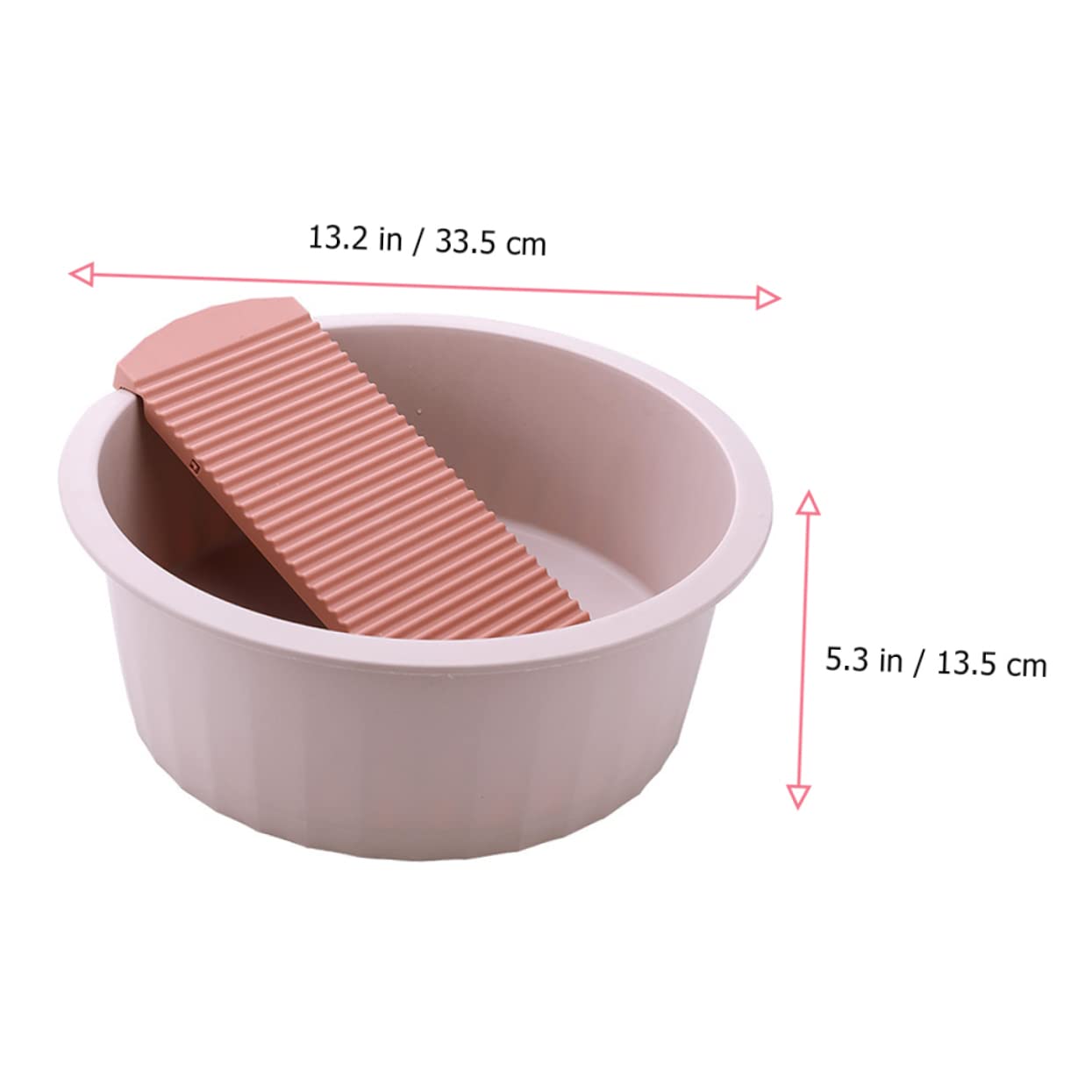 Bassine de Lavage en Pp Planche à Laver Rose Grand Format