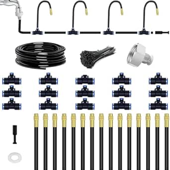 Drip irrigation kit for automated plant watering