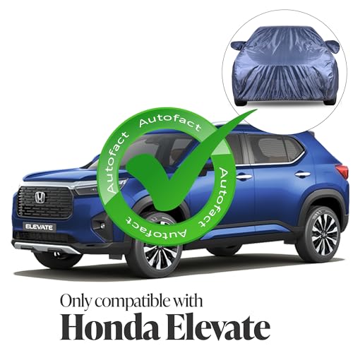 Image of Autofact Premium Car Cover for Elevate | All Weather Water-Resistant Full Body Car Cover | Light-Weight Triple-Stitched Outdoor Shield with UV Protection, Dustproof & Heat-Resistant