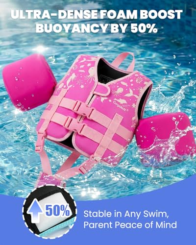 Image of Gogokids Puddle Float Jumper 33-66 Pounds, Toddler Swim Vest Kids Floaties