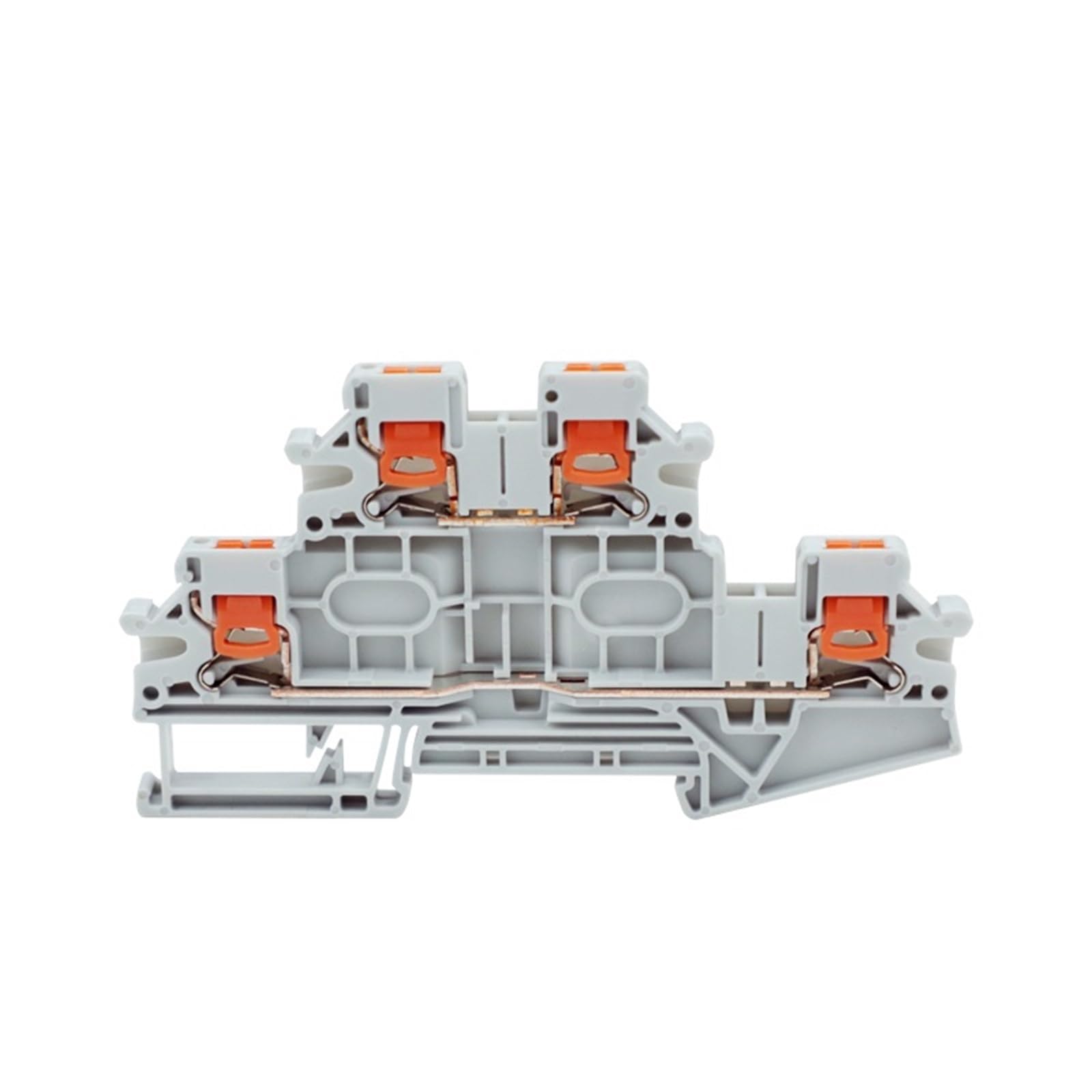 Bloque de terminales PTTBV 2.5 de inserción lateral para duplicar espacio en riel DIN 4