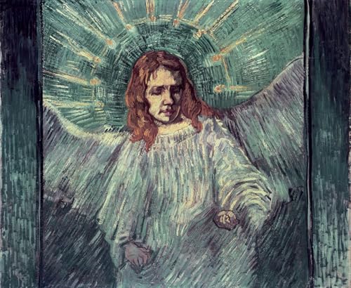 Affiche Toile Tête d'ange Van Gogh pour Décoration Mural Salon et Chambre 60x90