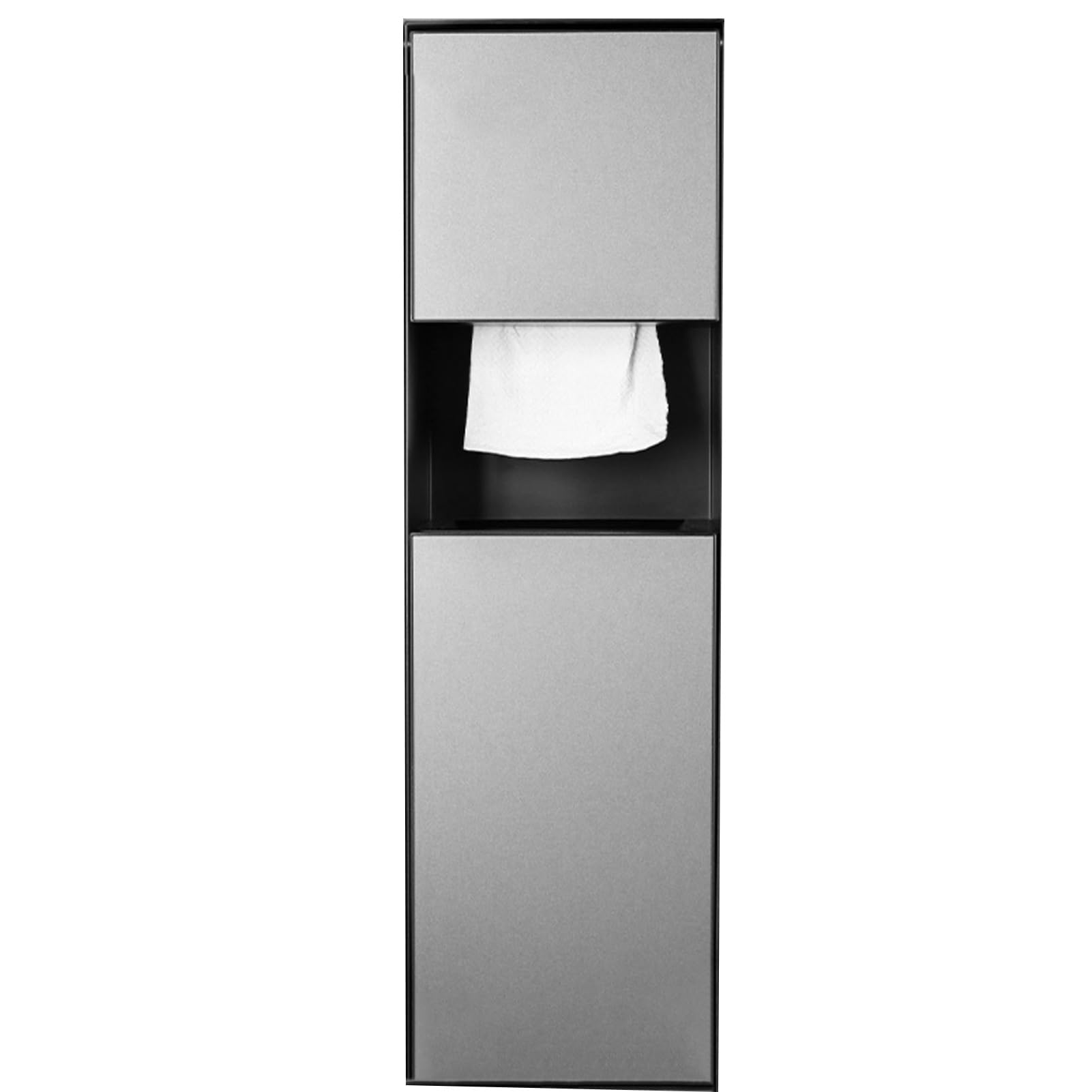 AYCDL Bathroom Storage Shelf for Toilet | Metal Wall-Mounted Shelves | Black Corner Shelf for Shower | 22.4x53.2cm | Space-Saving nizer for Home,Nero-22.4x74.5cm