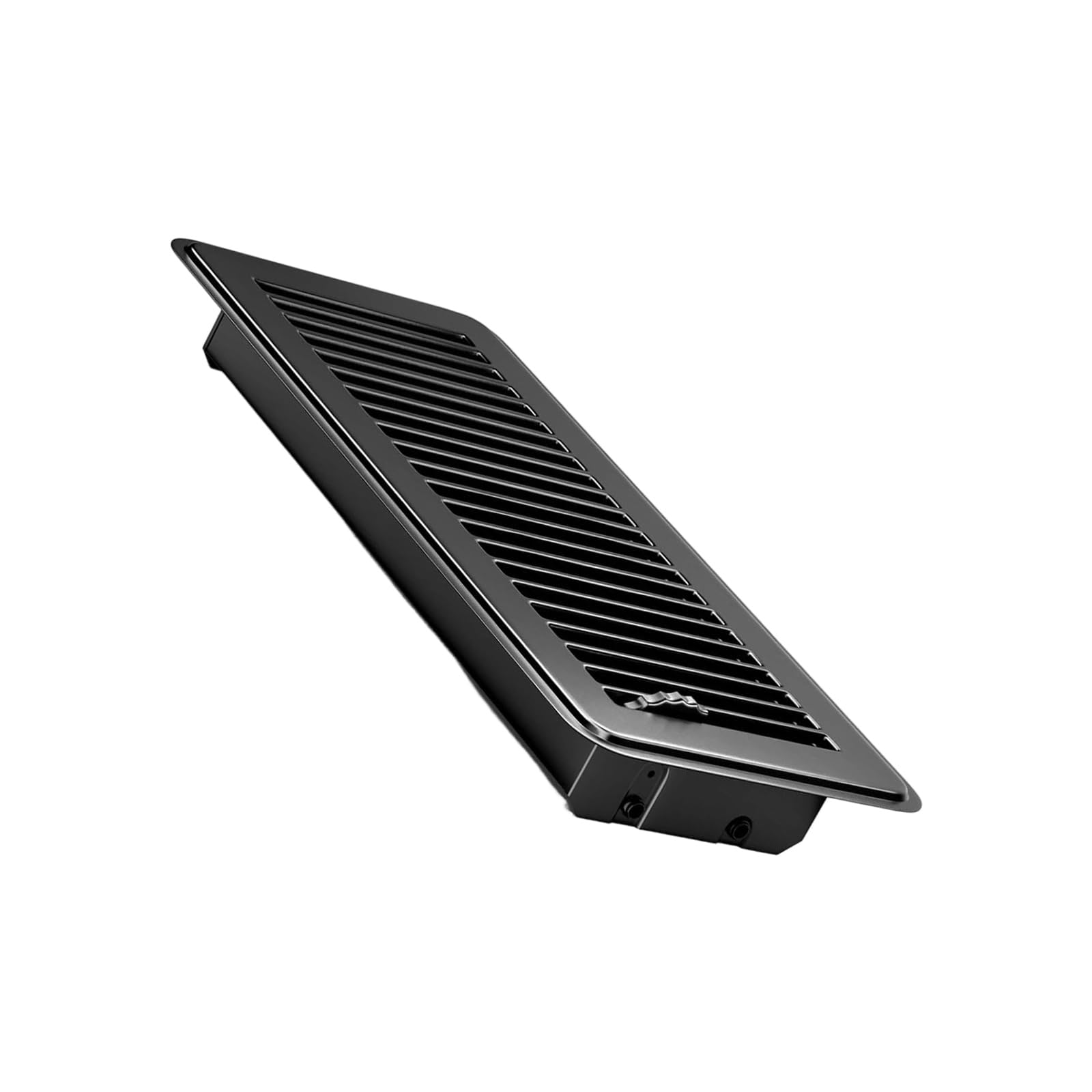 Hzbb Black Strong Steel Floor Register Cover With Rusts Proof Finish Easy Installation 11.5X5.5 Inch Upgrades For Wall Ceilings Decorative Floor Vent Cover