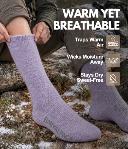 Stay Warm in Style with Heavyweight Baby Alpaca Socks for Men and Women - Image 4